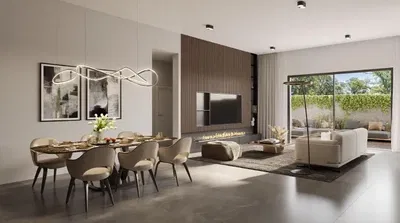 Salón; luz natural, estilo moderno, suelo de madera