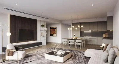 Salón; luz natural, estilo moderno, suelo de madera