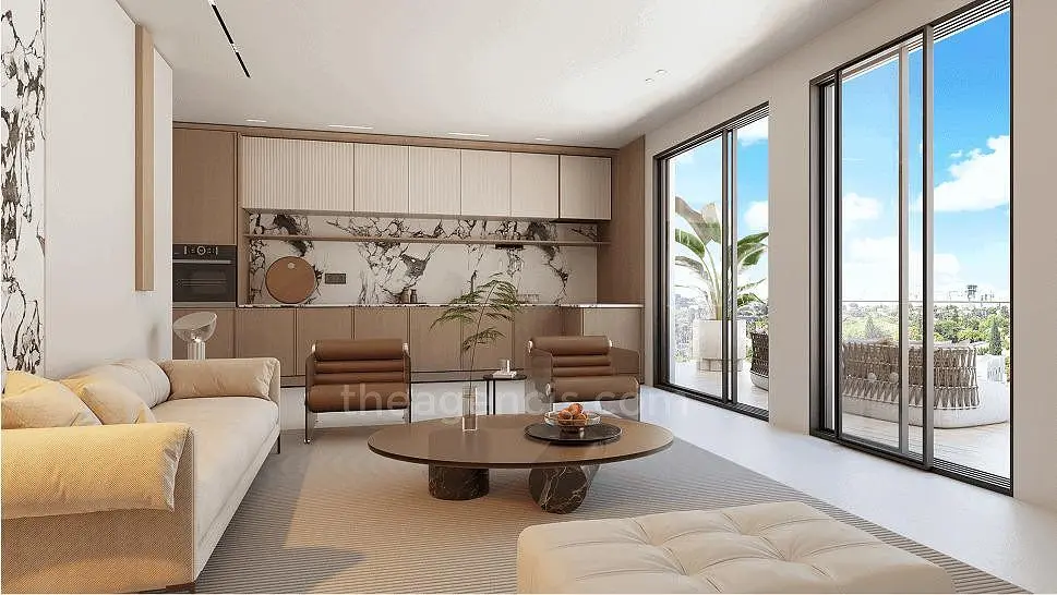 Living room; view, natural light, modern style