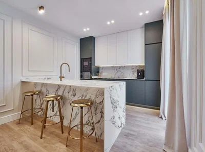 Cucina; stile moderno, ristrutturato, pavimento in legno, luce naturale