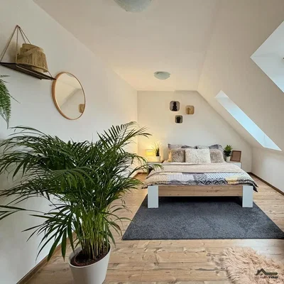 Yatak odası; doğal ışık, modern stil