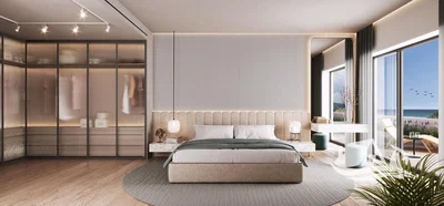 Chambre; lumière naturelle, parquet, style moderne