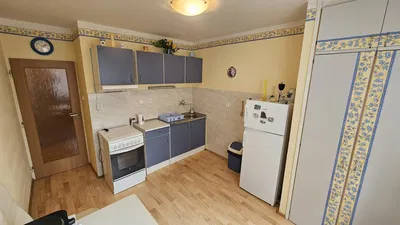 Kitchen; kitchen appliances, wood floor, natural light
