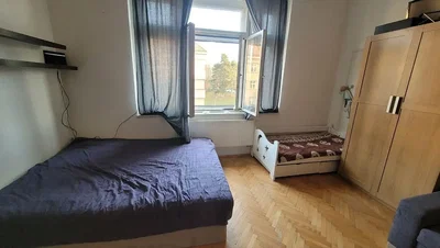 Bedroom; natural light, wood floor