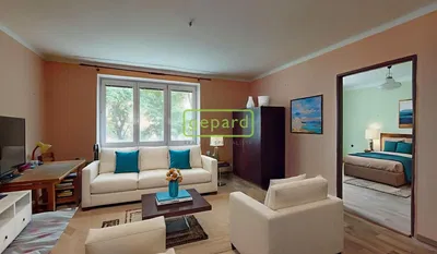 غرفة معيشة; إطلالة, ضوء طبيعي