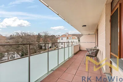 Balcony; view, tile floor