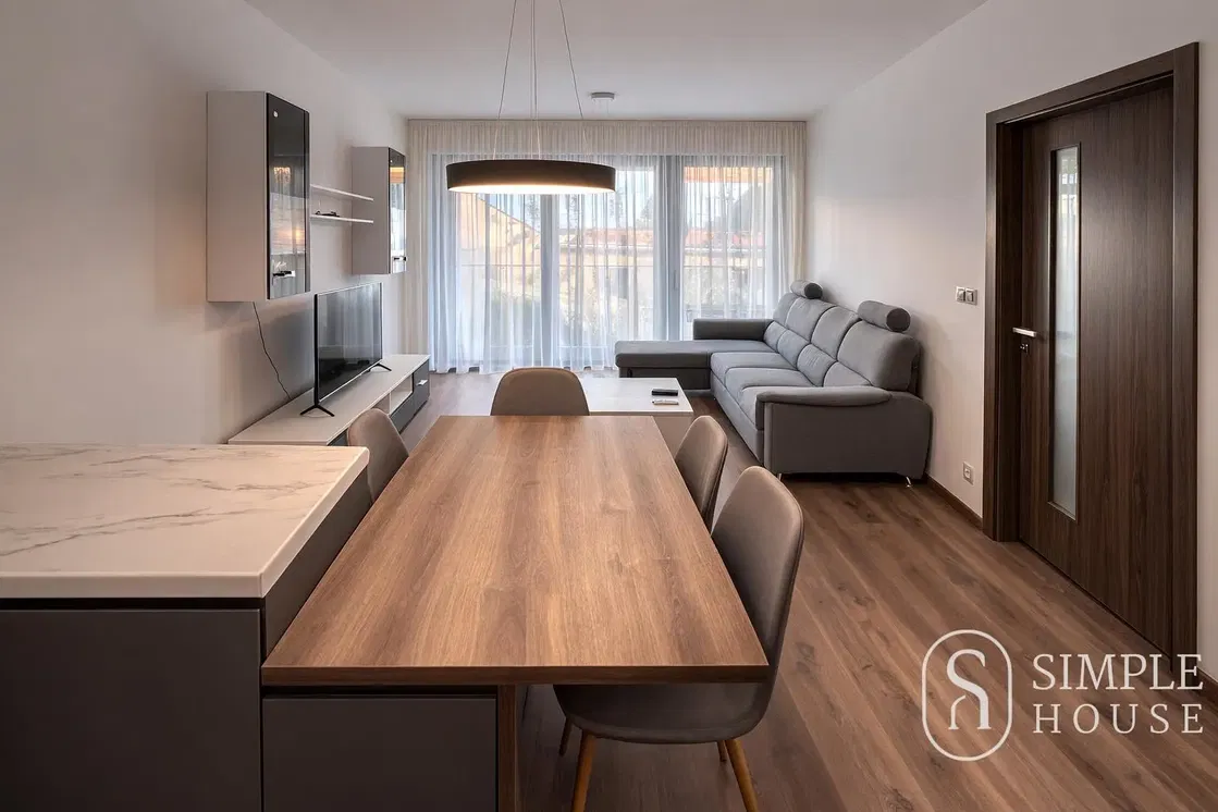 Woonkamer; moderne stijl, natuurlijk licht