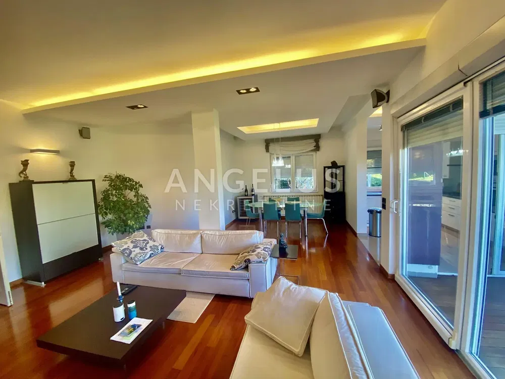 Хол; дървен под, естествена светлина, модерен стил