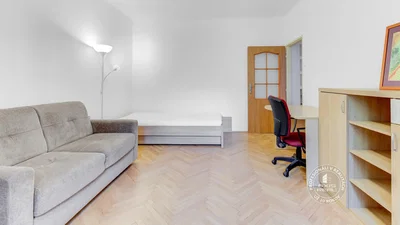 Woonkamer; houten vloer, natuurlijk licht