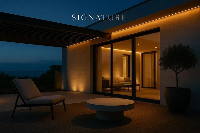 Terrasse; vue, lumière naturelle