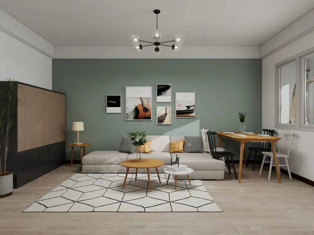 Wohnzimmer; tageslicht, moderner stil