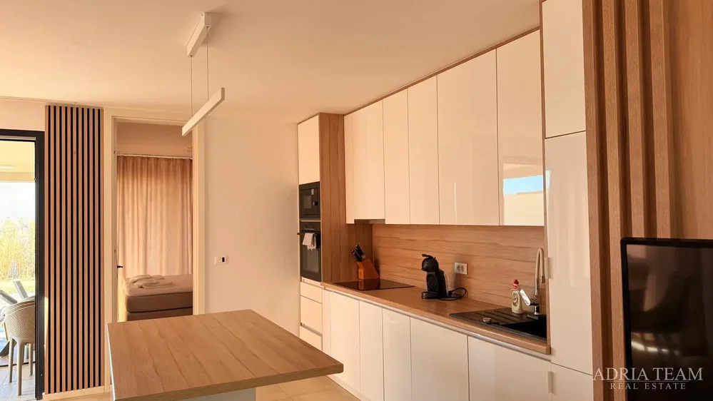 Kuchyně; kuchyňské spotřebiče, přirozené světlo, moderní styl