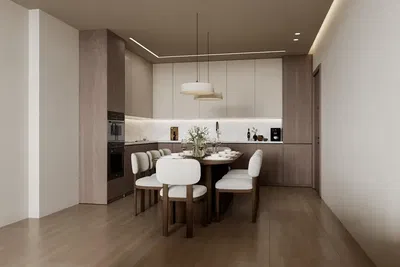 Cocina; electrodomésticos, luz natural, estilo moderno, suelo de madera