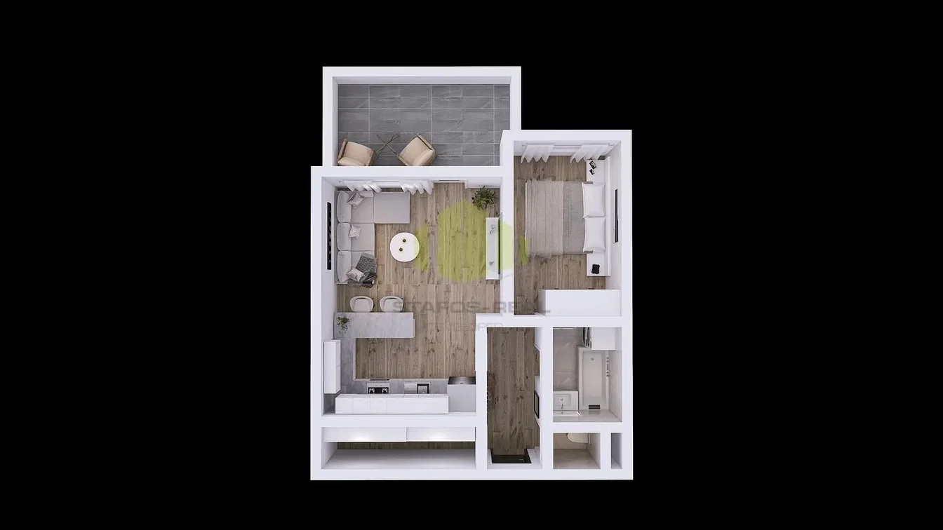 Wohnzimmer; fliesenboden, holzboden