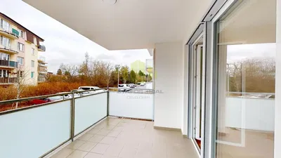Balkon; blick, fliesenboden