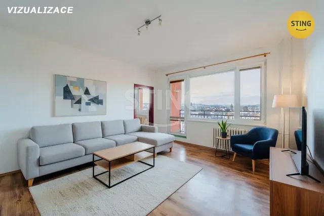 Wohnzimmer; blick, holzboden, tageslicht, moderner stil