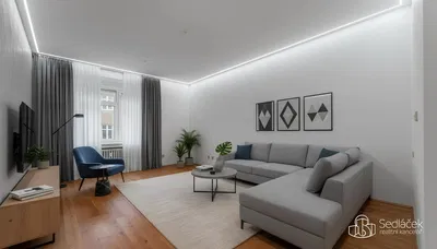 Wohnzimmer; tageslicht, moderner stil, holzboden