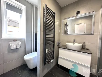 Bagno; pavimento in piastrelle, ristrutturato, luce naturale
