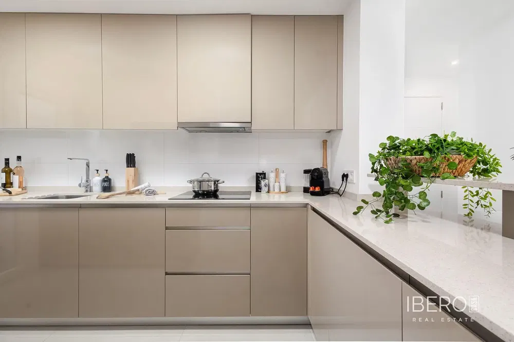 Küche; küchengeräte, moderner stil, renoviert, tageslicht