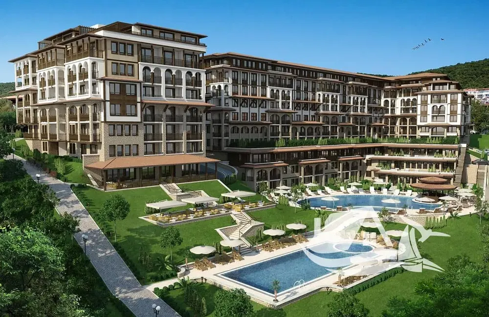 Maison et environs; vue