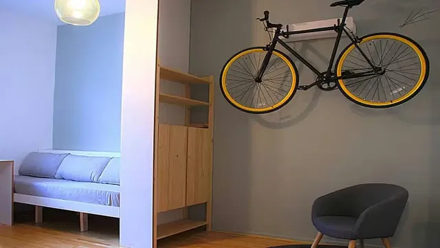 Bedroom; wood floor, natural light, modern style