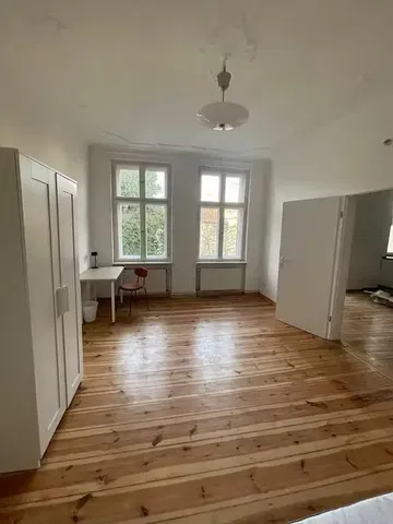 Bedroom; wood floor, natural light, view