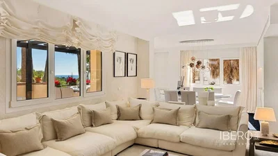 Salon; vue, lumière naturelle, style moderne