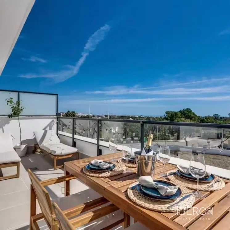 Terrasse; vue, carrelage