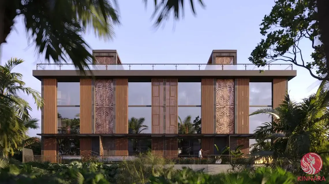 Casa e arredores; vista