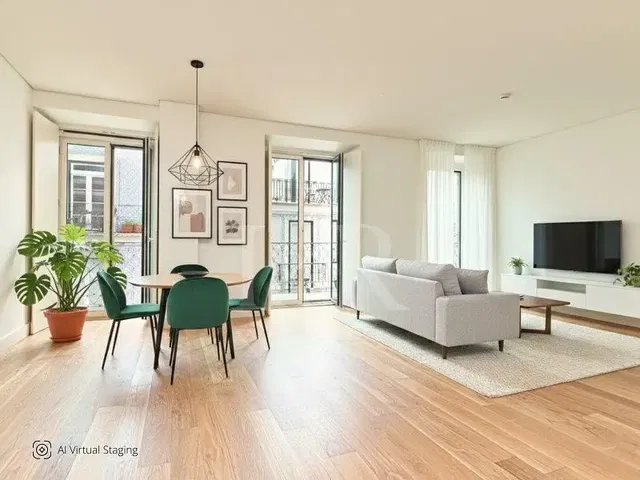 Wohnzimmer; tageslicht, holzboden, moderner stil