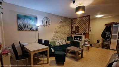 Woonkamer; natuurlijk licht, moderne stijl, houten vloer