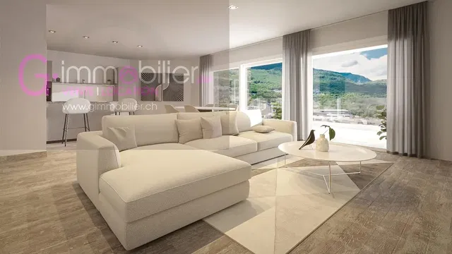 Soggiorno; vista, luce naturale, stile moderno