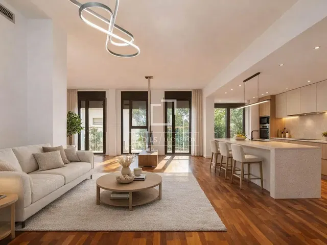 Obývací pokoj; výhled, přirozené světlo, moderní styl