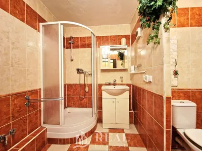 Banyo; fayans zemin, doğal ışık, tadilatlı