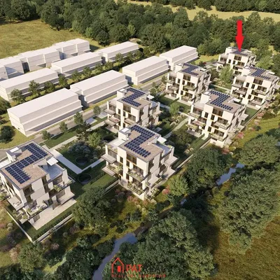 Casa e arredores; vista