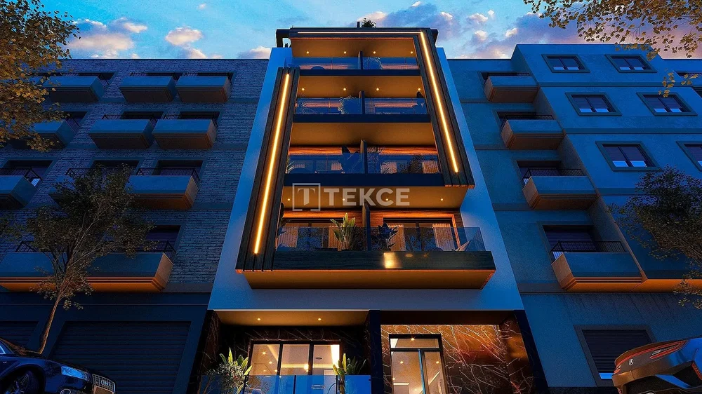 Dům a okolí; výhled