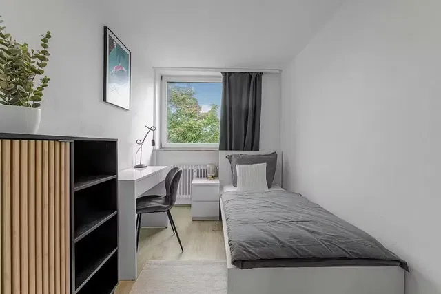 غرفة نوم; إطلالة, ضوء طبيعي