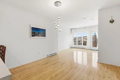 Salon; parquet, lumière naturelle, vue