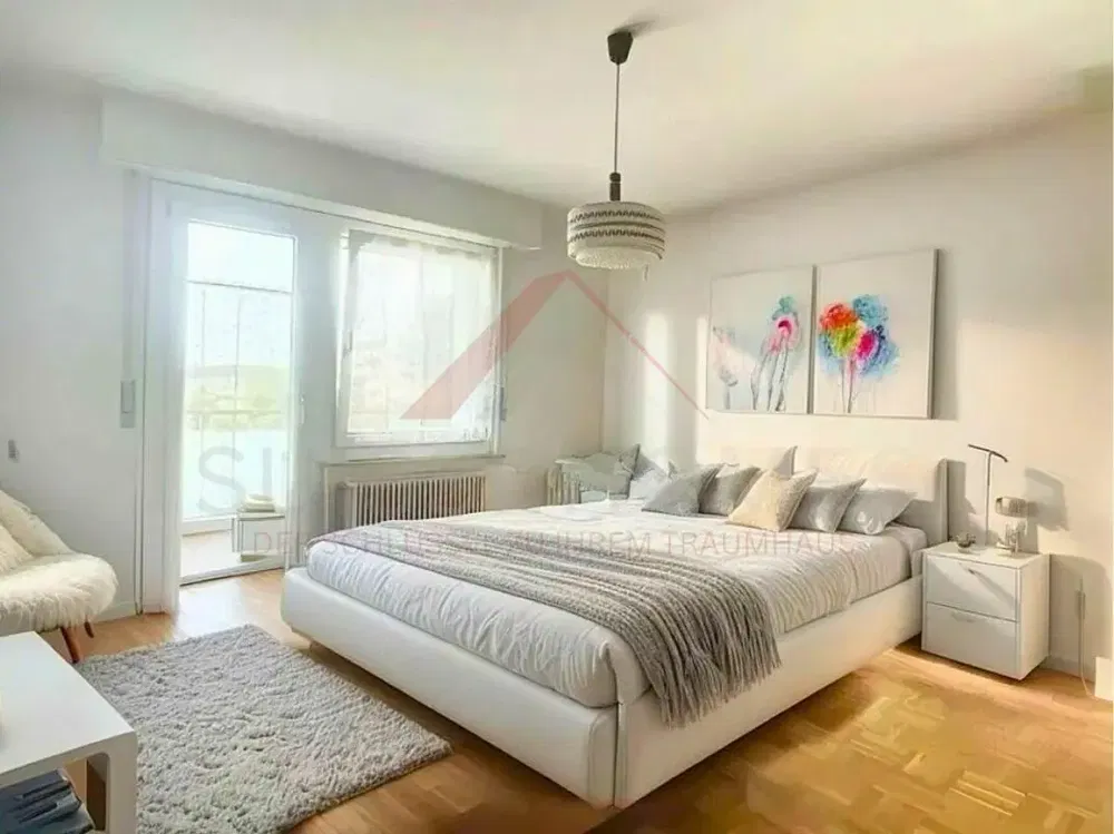 Schlafzimmer; tageslicht, moderner stil