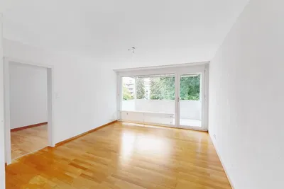 Wohnzimmer; blick, holzboden, tageslicht