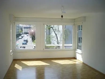 Wohnzimmer; blick, tageslicht, holzboden