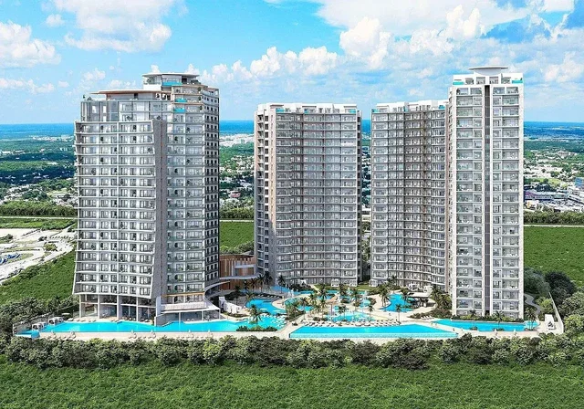 Maison et environs; vue