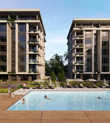 Maison et environs; vue