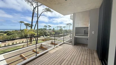 Terraza; vista, suelo de madera