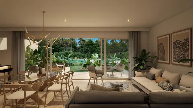Salón; vista, luz natural, estilo moderno