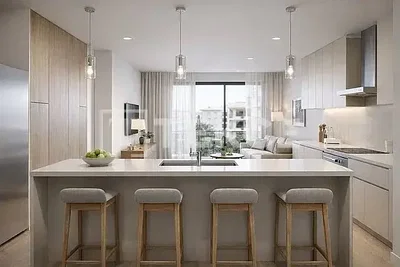 Küche; küchengeräte, tageslicht, moderner stil