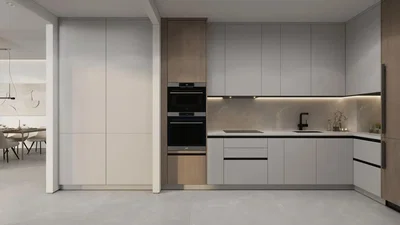 Kuhinja; kuhinjski aparati, renoviran, prirodno svjetlo, moderni stil