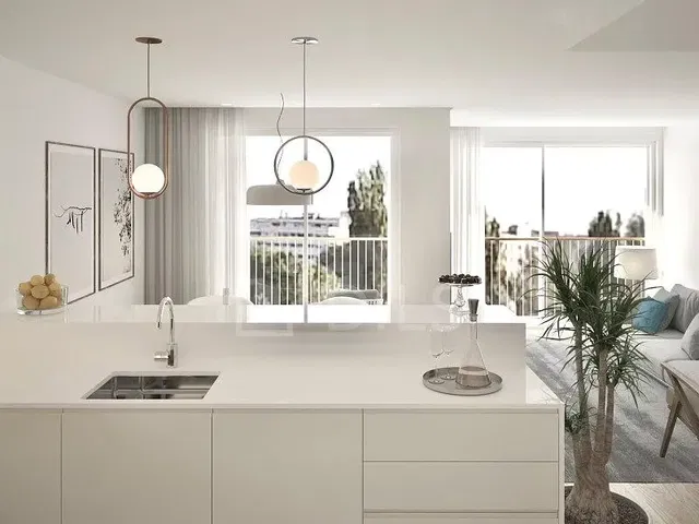 Küche; blick, tageslicht, moderner stil