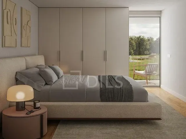 Schlafzimmer; blick, tageslicht, moderner stil