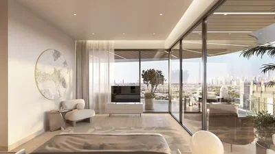 Chambre; vue, lumière naturelle, style moderne